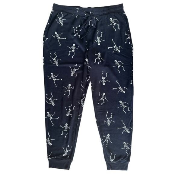Jane & Delancey Women's Dancing Skeletons Pullover & Jogger Set Size L Black - Picture 7 of 14